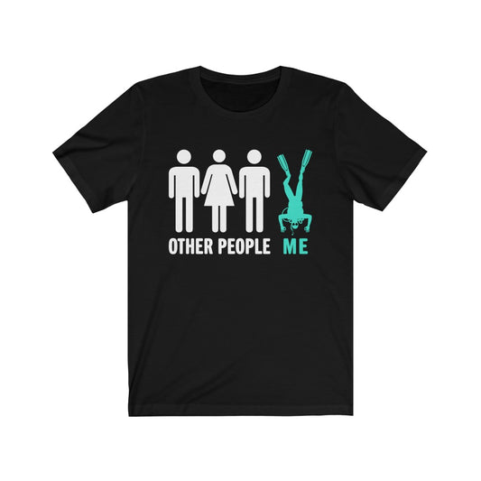 Other people me scuba diving tshirt in black
