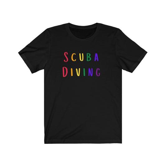 Black scuba diving Pride LGBTQ+ Tshirt