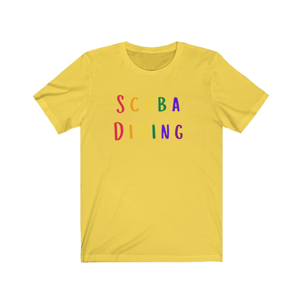 Yellow scuba diving Pride LGBTQ+ Tshirt