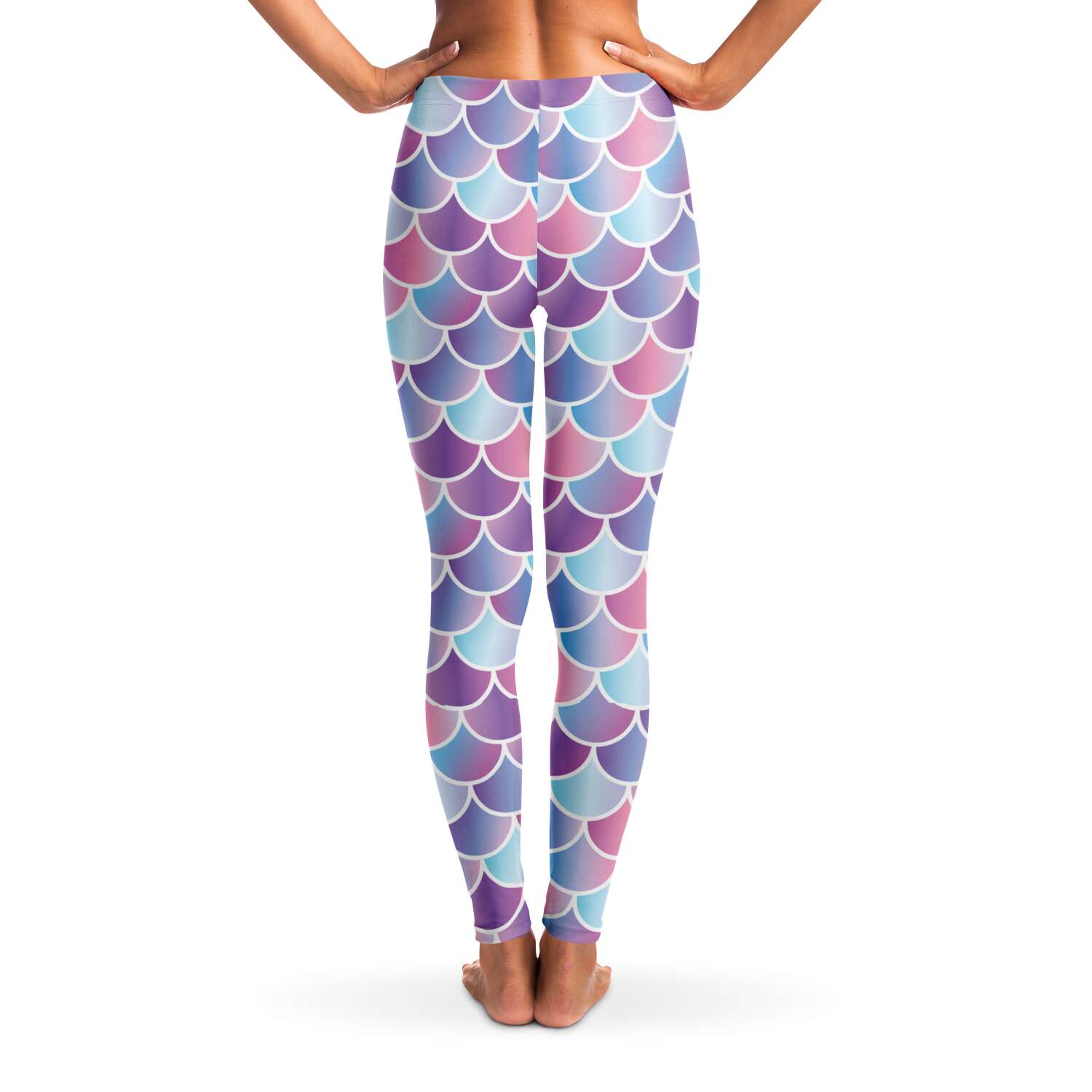 Mermaid / Merman leggings back view on nmodel