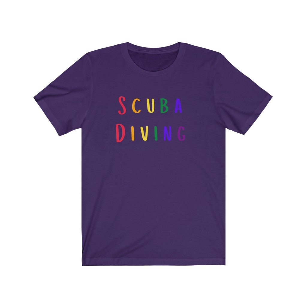 Purple scuba diving Pride LGBTQ+ Tshirt