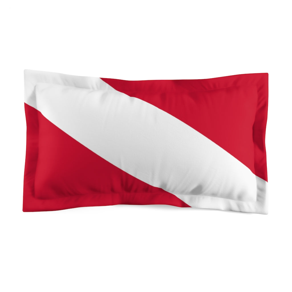 King sized diver down flag pillow case for scuba divers