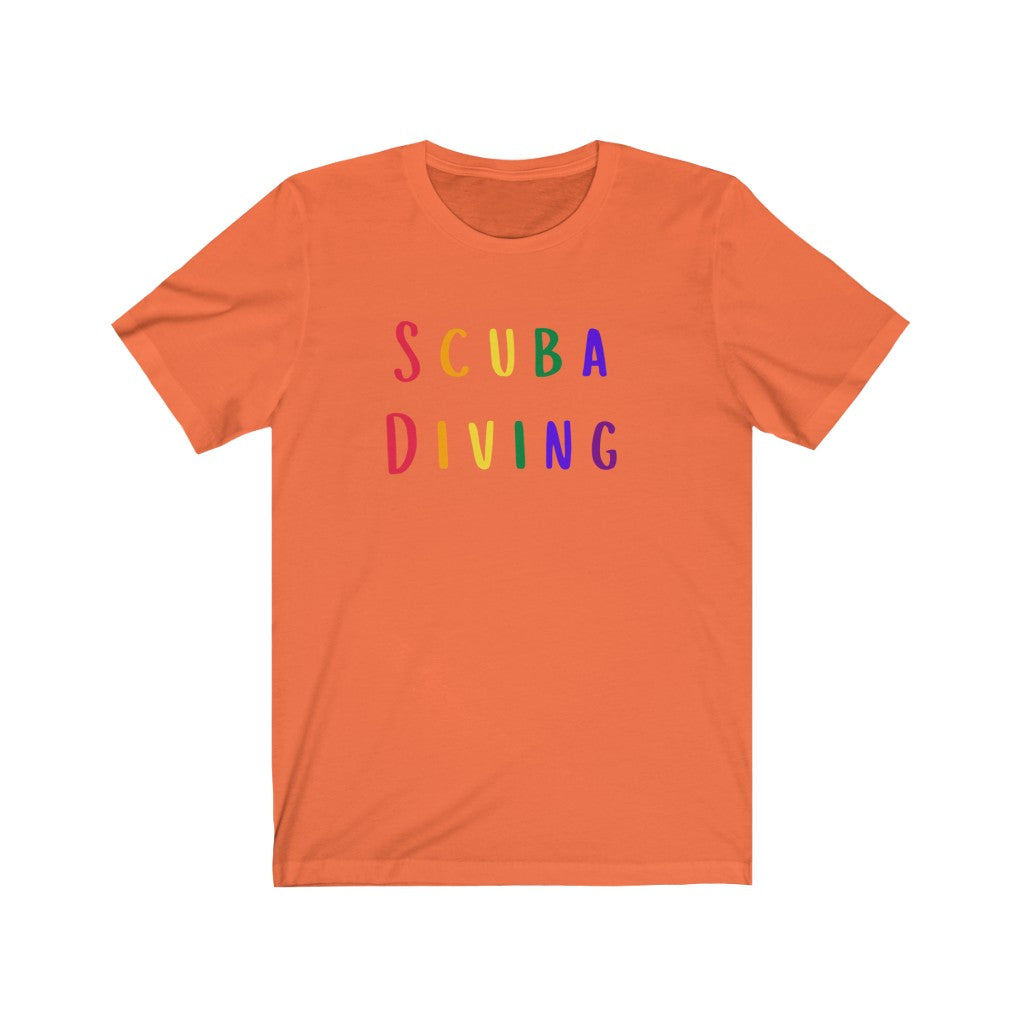 Orange scuba diving Pride LGBTQ+ Tshirt