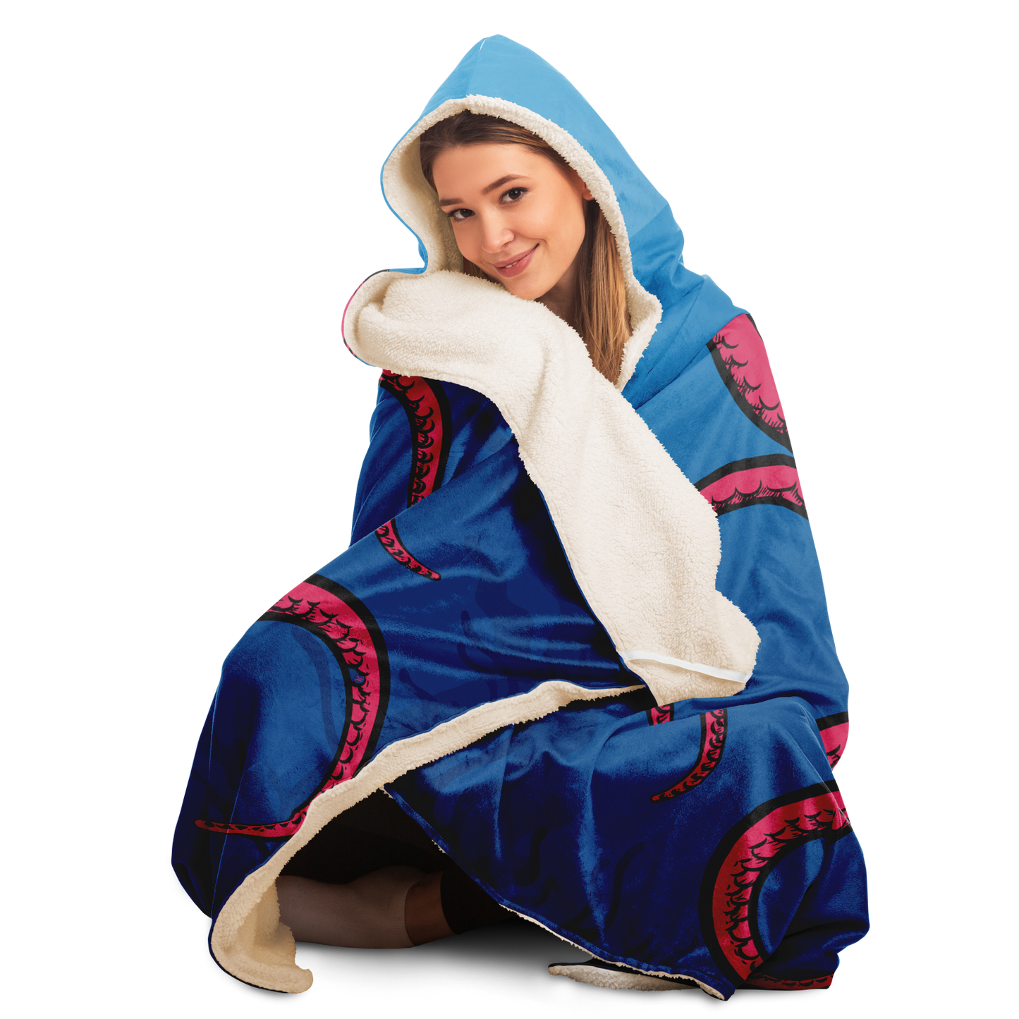 Octopus Hooded Blanket