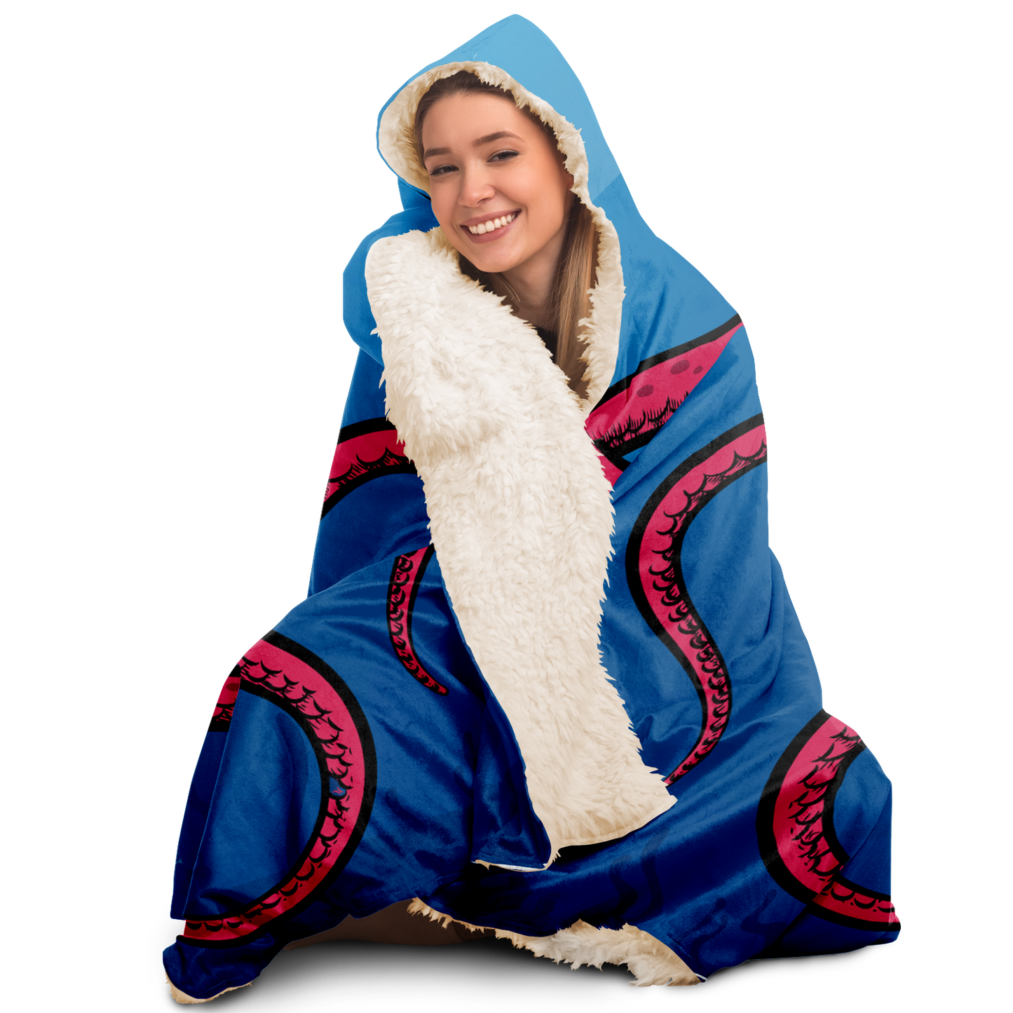 Octopus Hooded Blanket