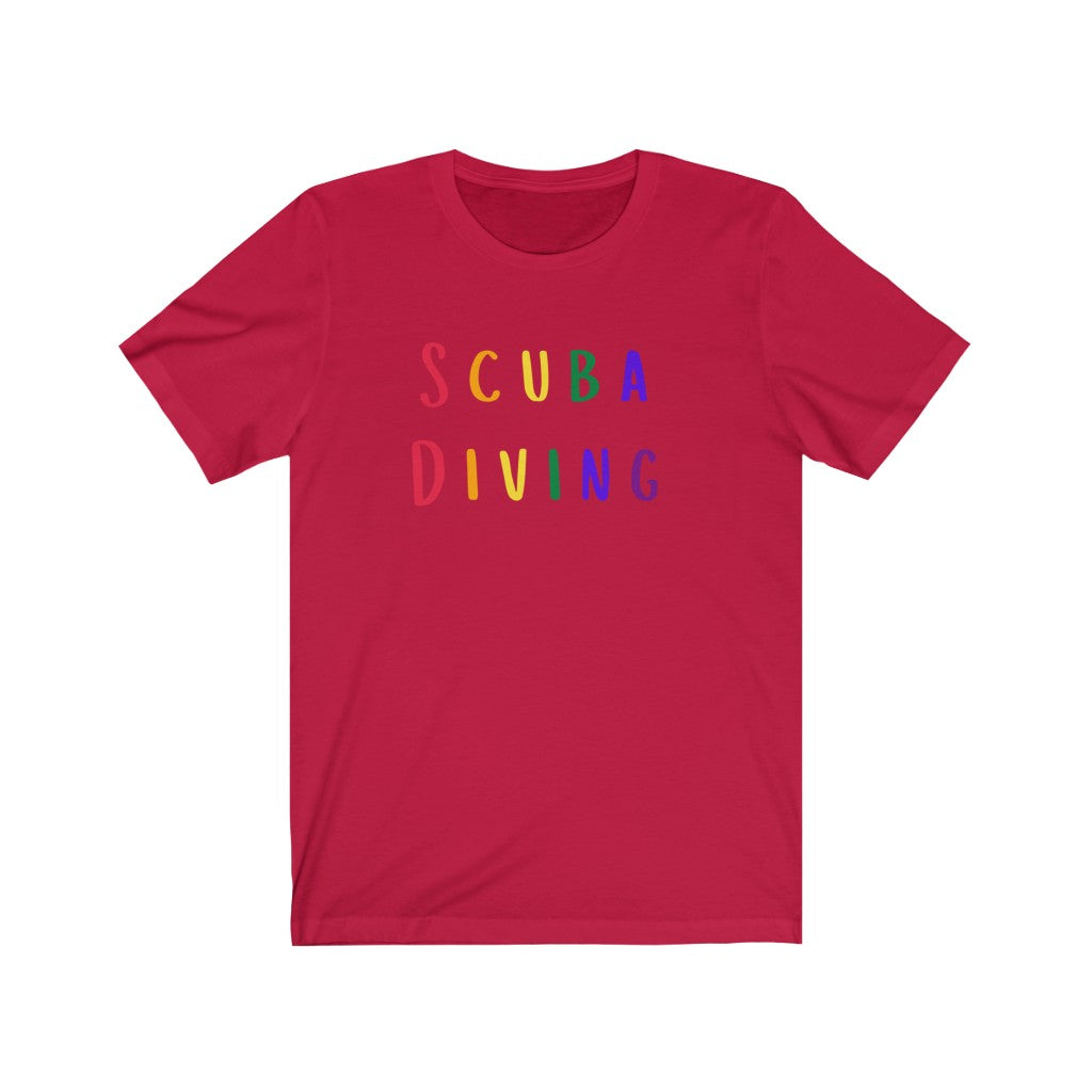Red scuba diving Pride LGBTQ+ Tshirt
