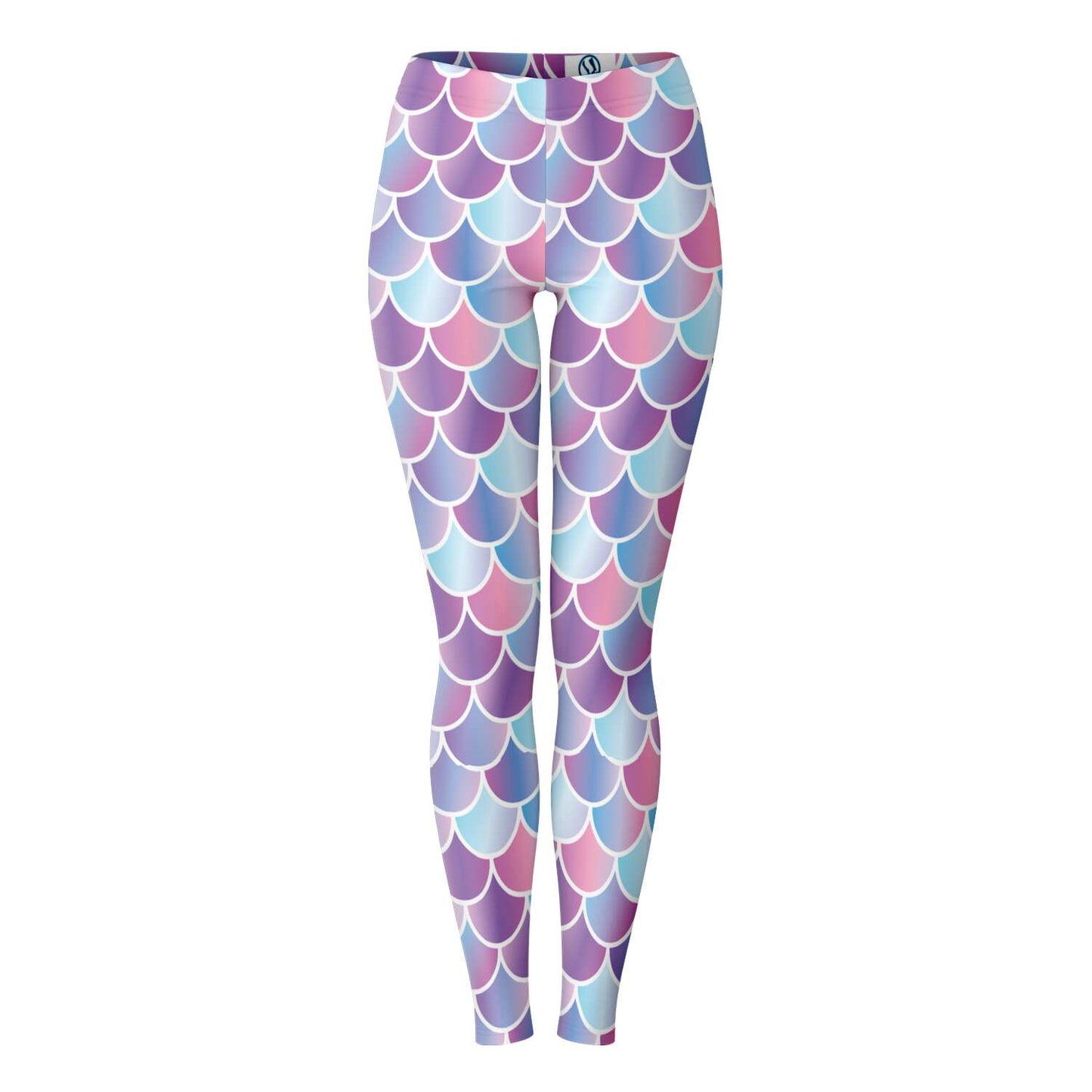 Front view mermaid merman leggings with no model